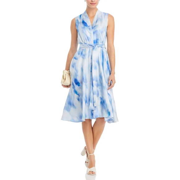 Kobi Halperin Lexa Printed Silk Dress in Sky Multi - Picture 13 of 16